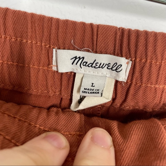 MADEWELL Drapey Track Trousers in Weathered Brick Size Large - Picture 7 of 10